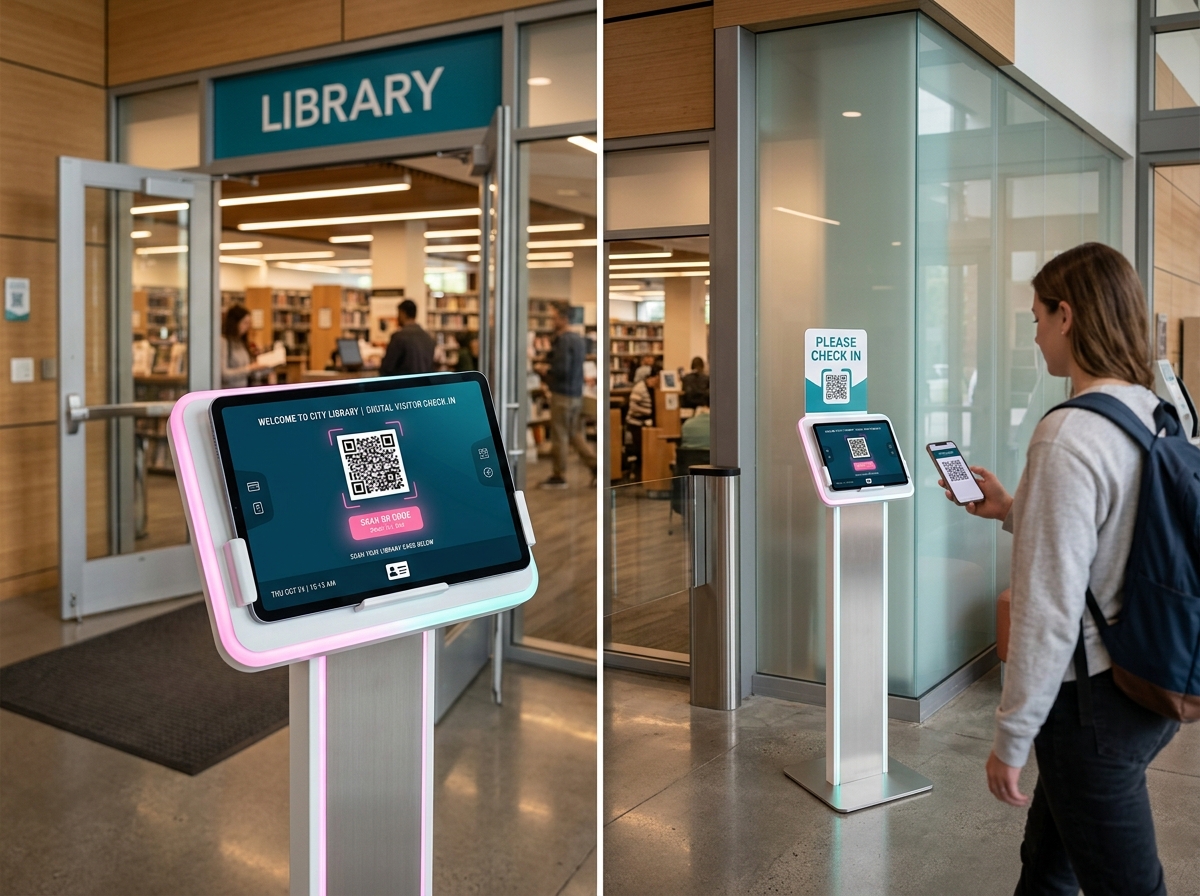 Digital QR Check-In Kiosk